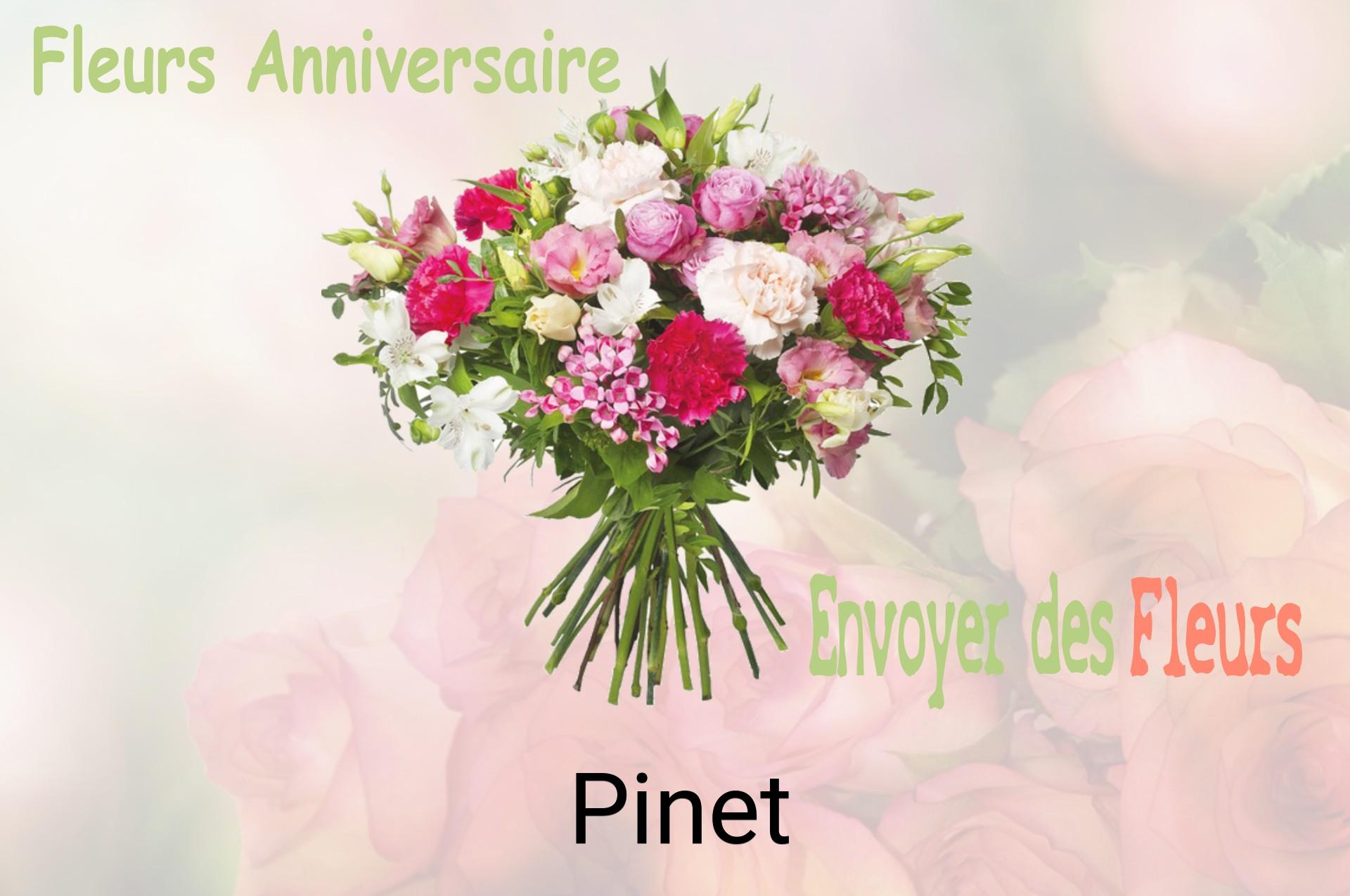 Bouquet de fleurs d’anniversaire livré à Pinet
